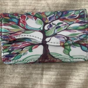 🤩VIBRANT! Magnetic Tree of Life Card Holder 🌳 PERFECT GIFT🎁 NEVER USED ✅